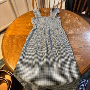 Old Navy Black and White Gingham Kids Dress